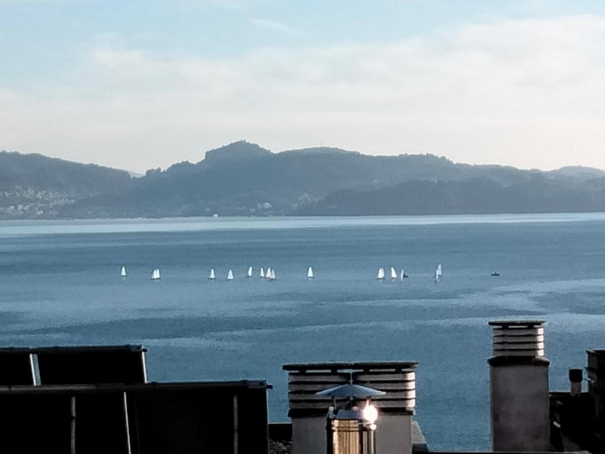 Apartamento Sanxenxo Carles Deluxe Ocean View Bagian luar foto